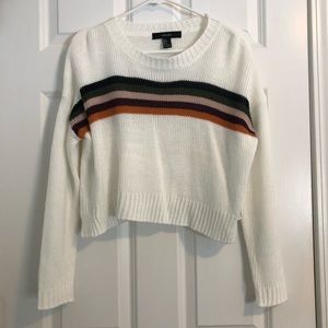 Cropped cream sweater